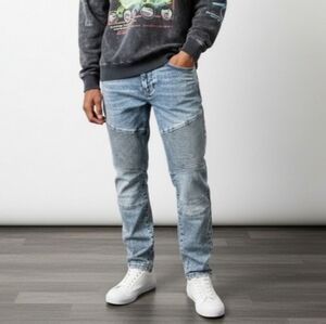 Akademiks Moto Jeans 36 Acid Wash Biker Denim